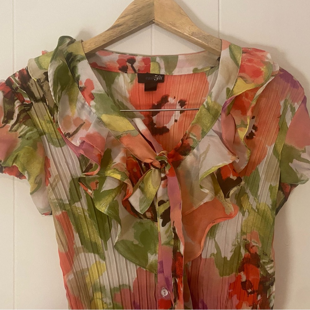 east 5th floral blouse